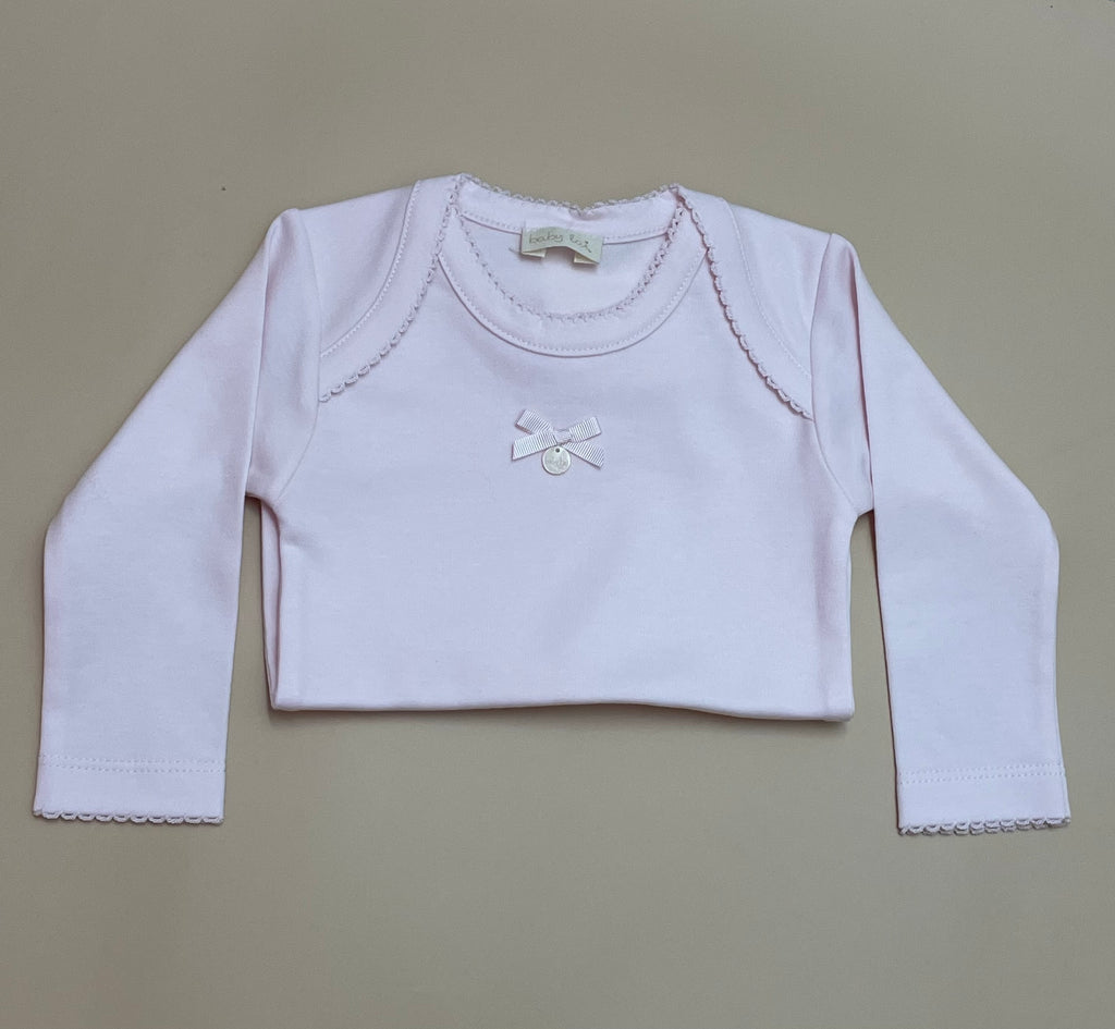 Long Sleeves Pink Girl onesie (No Button)