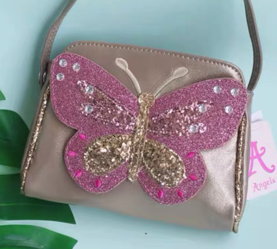 Butterfly Glitter Handbag