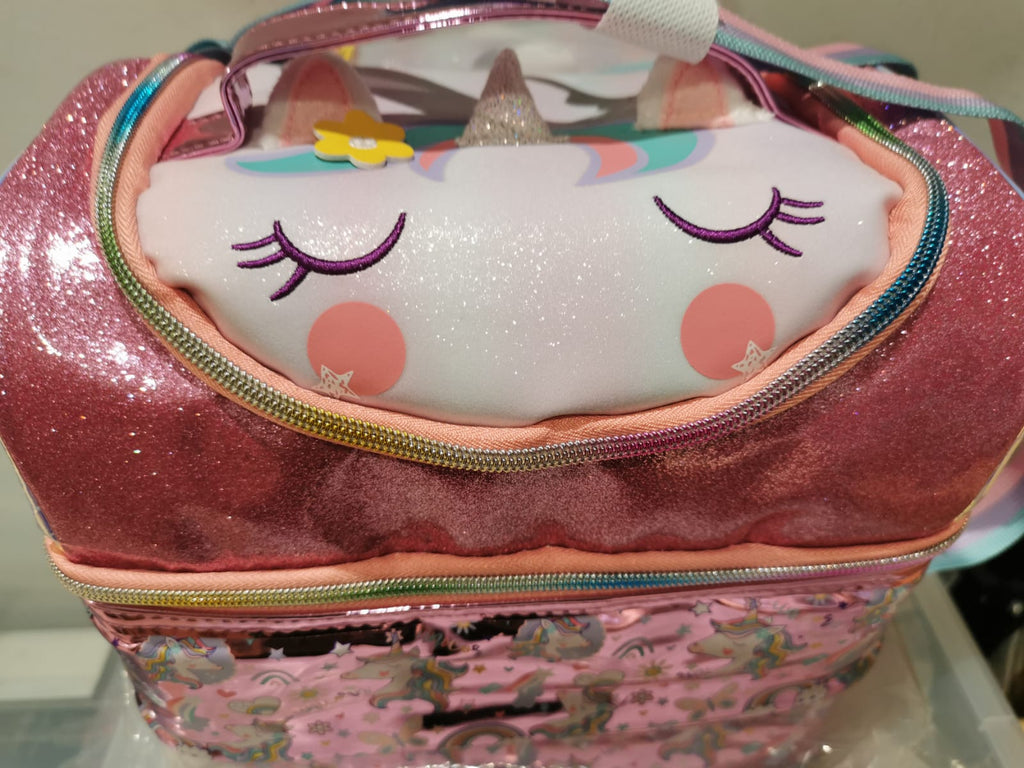 Girls Insulated Keep Warm Lunch Bag (Unicorn, mermaid and kitten)