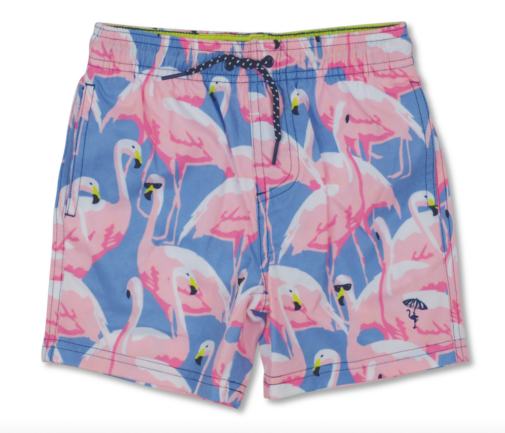 Boys Trunk - Flamingo