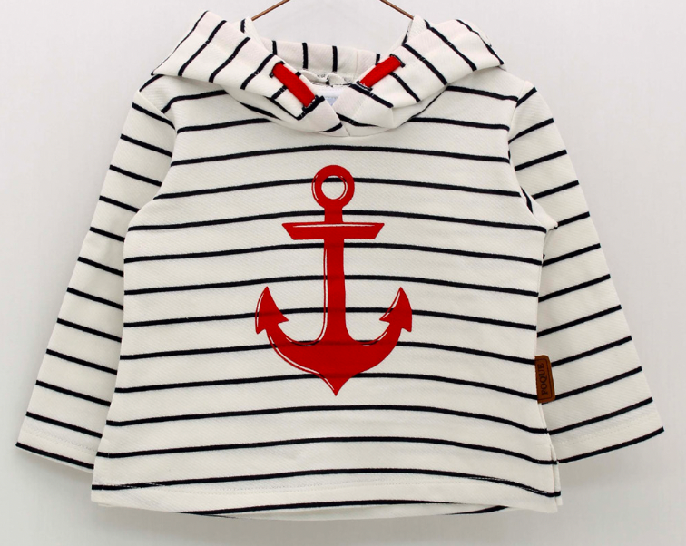 Boy's Sailor Striped Sweatshirt
