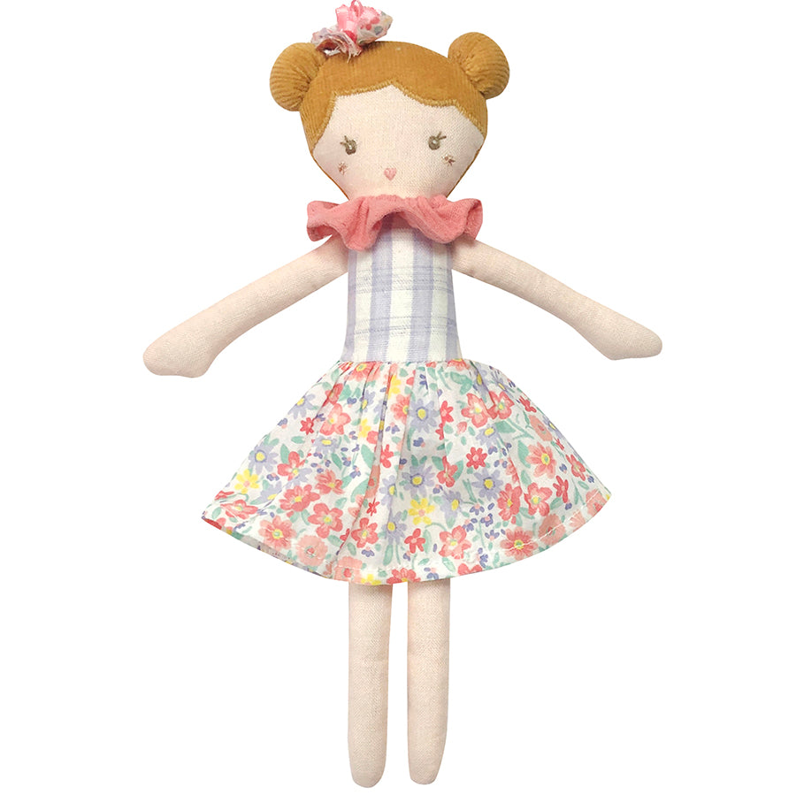 Laurie Flower Linen Doll
