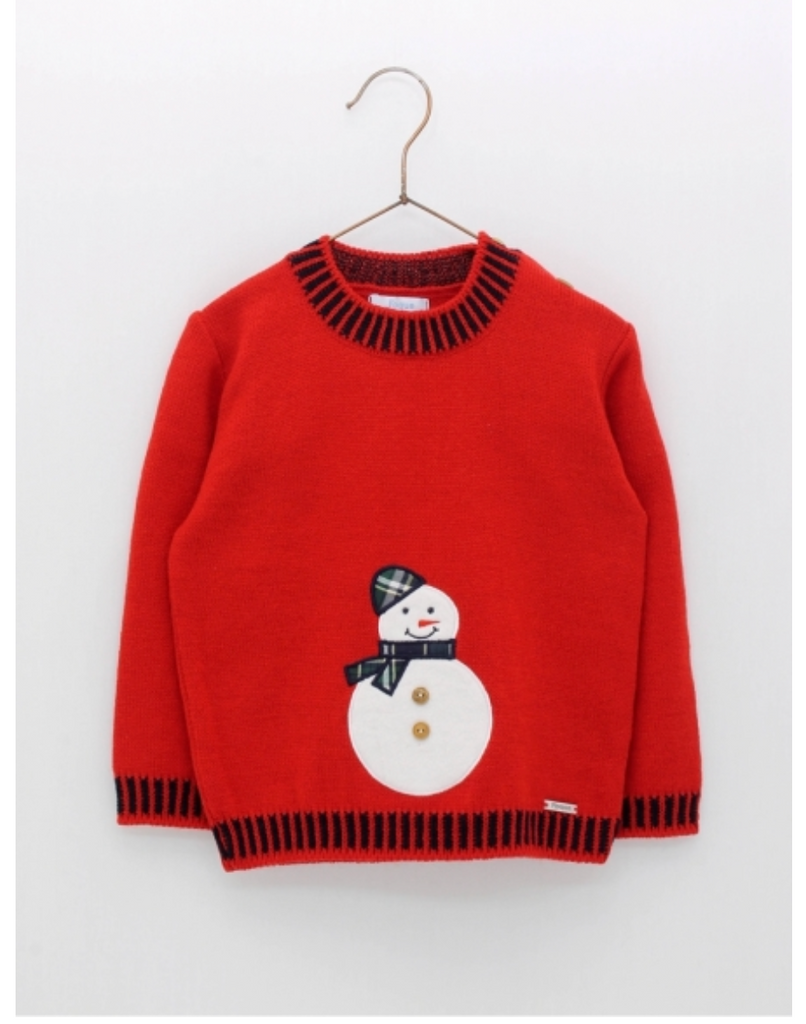 Winter snowman knitted sweater