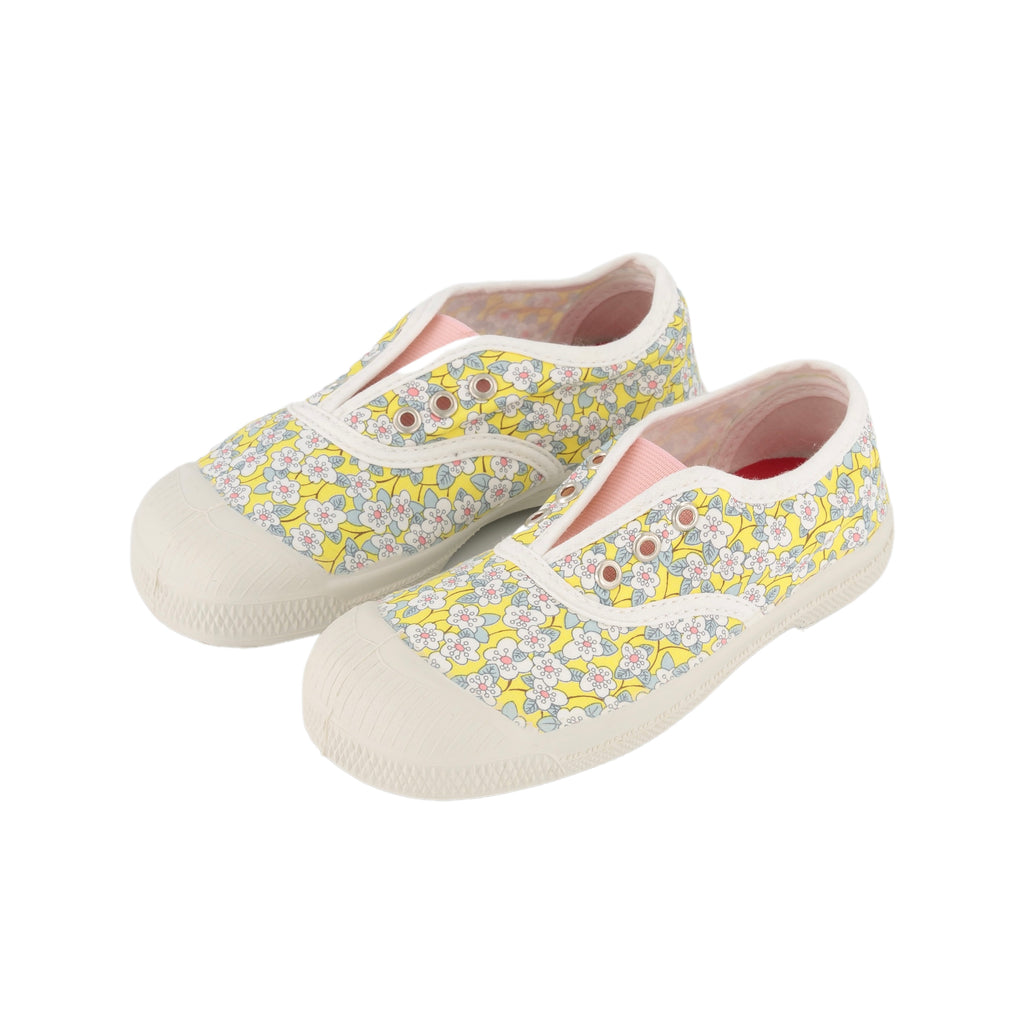 Cotton Canvas Sneakers (Liberty Yellow Flowers)