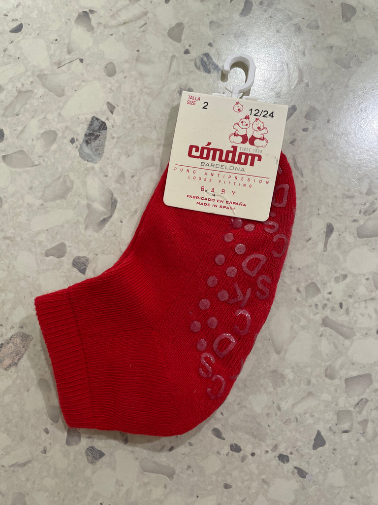 Non-Slip Baby Socks (Red)