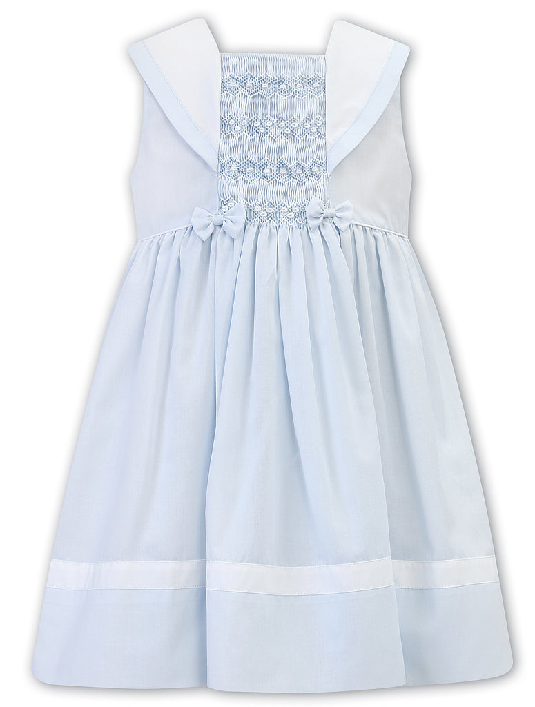 Baby Blue Sleeveless Sailor Dress - Happy Milk